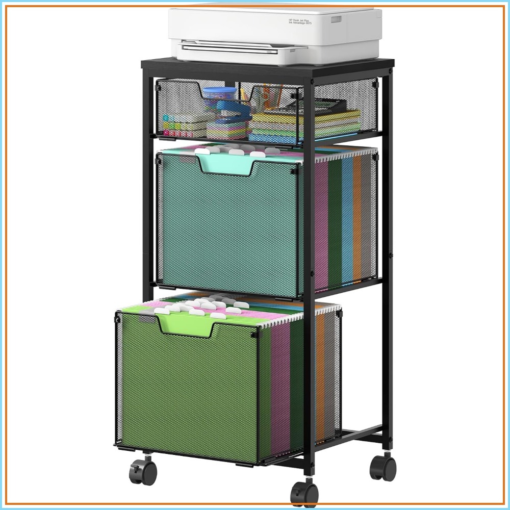 3 Drawer Mobile File Cabinet f - File Folder Hanging recension och pris