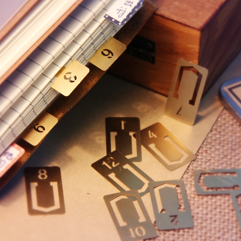 12 Pcs/lot Vintage Copper Book - Stationery Office And School Supply Stores recension och pris