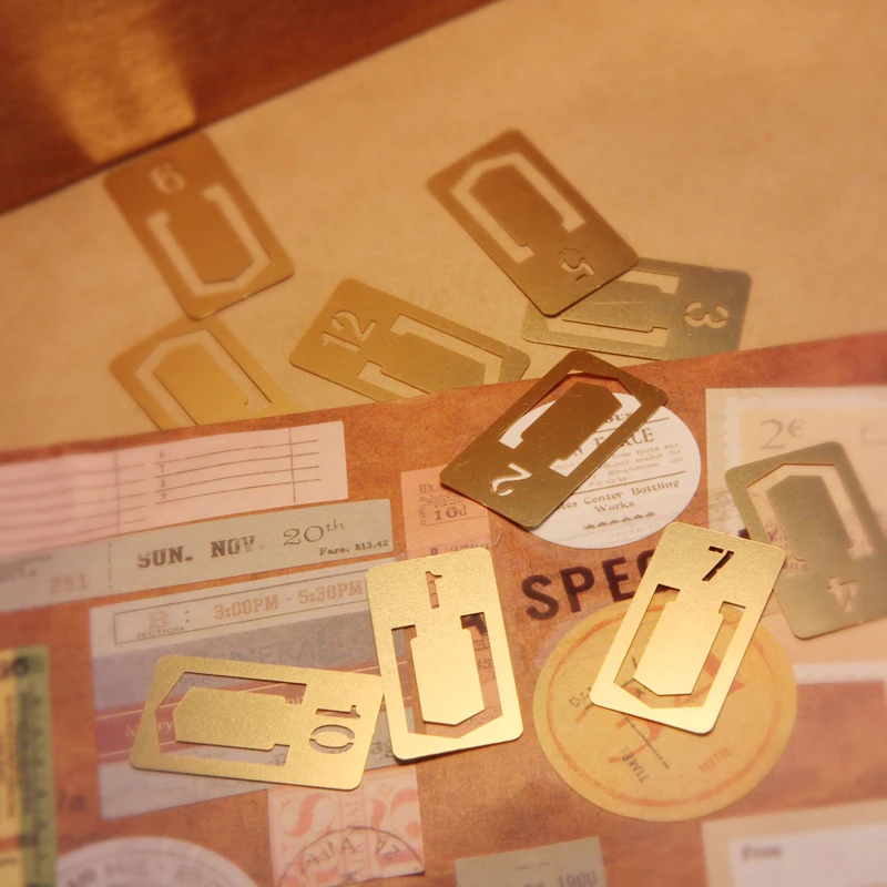 12 Pcs/lot Vintage Copper Book - Stationery Office And School Supply Stores recension och pris