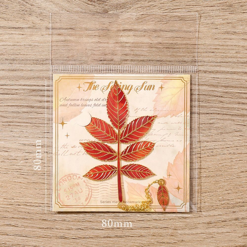 Metal Leaves Bronzing Bookmark - Stationery And Office Supply Chain recension och pris