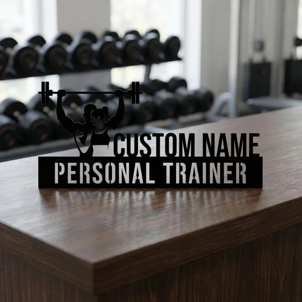 Custom Engraved Personal Train - Desk Name Plate recension och pris