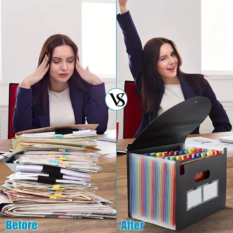 A4 Multi‑Layer Flip Organ Bag  - File Folder Hanging recension och pris