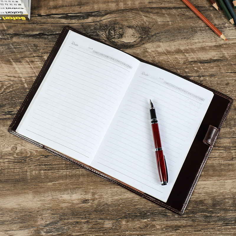 Genuine Leather Handmade A5 La - Stationery Supply Business recension och pris