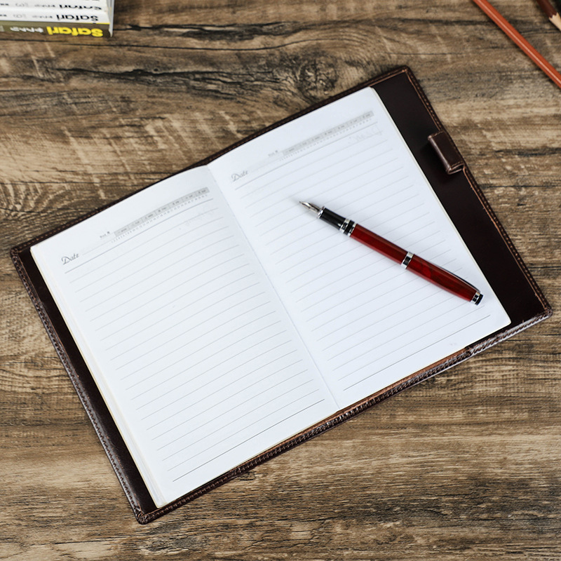 Genuine Leather Handmade A5 La - Stationery Supply Business recension och pris