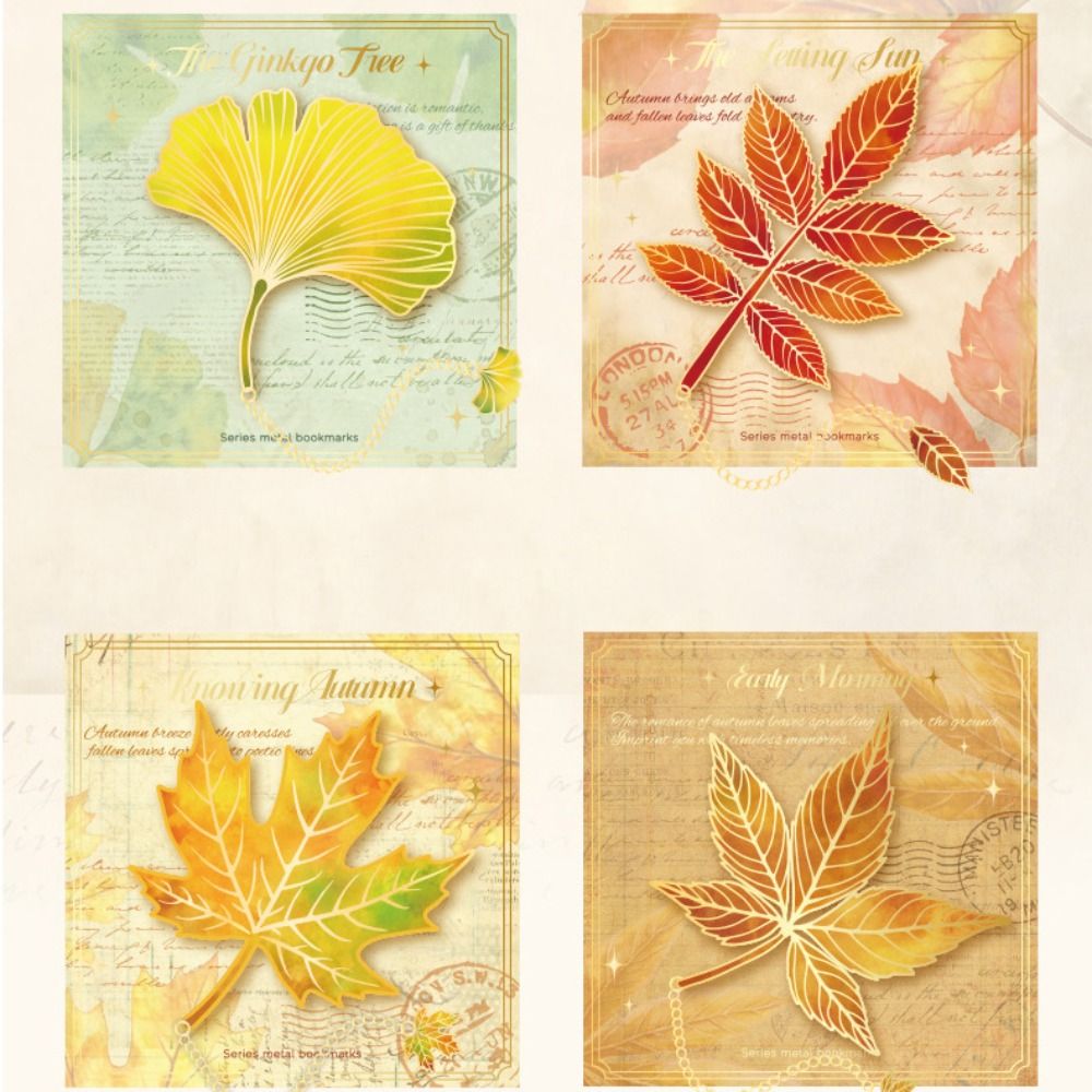Metal Leaves Bronzing Bookmark - Stationery And Office Supply Chain recension och pris