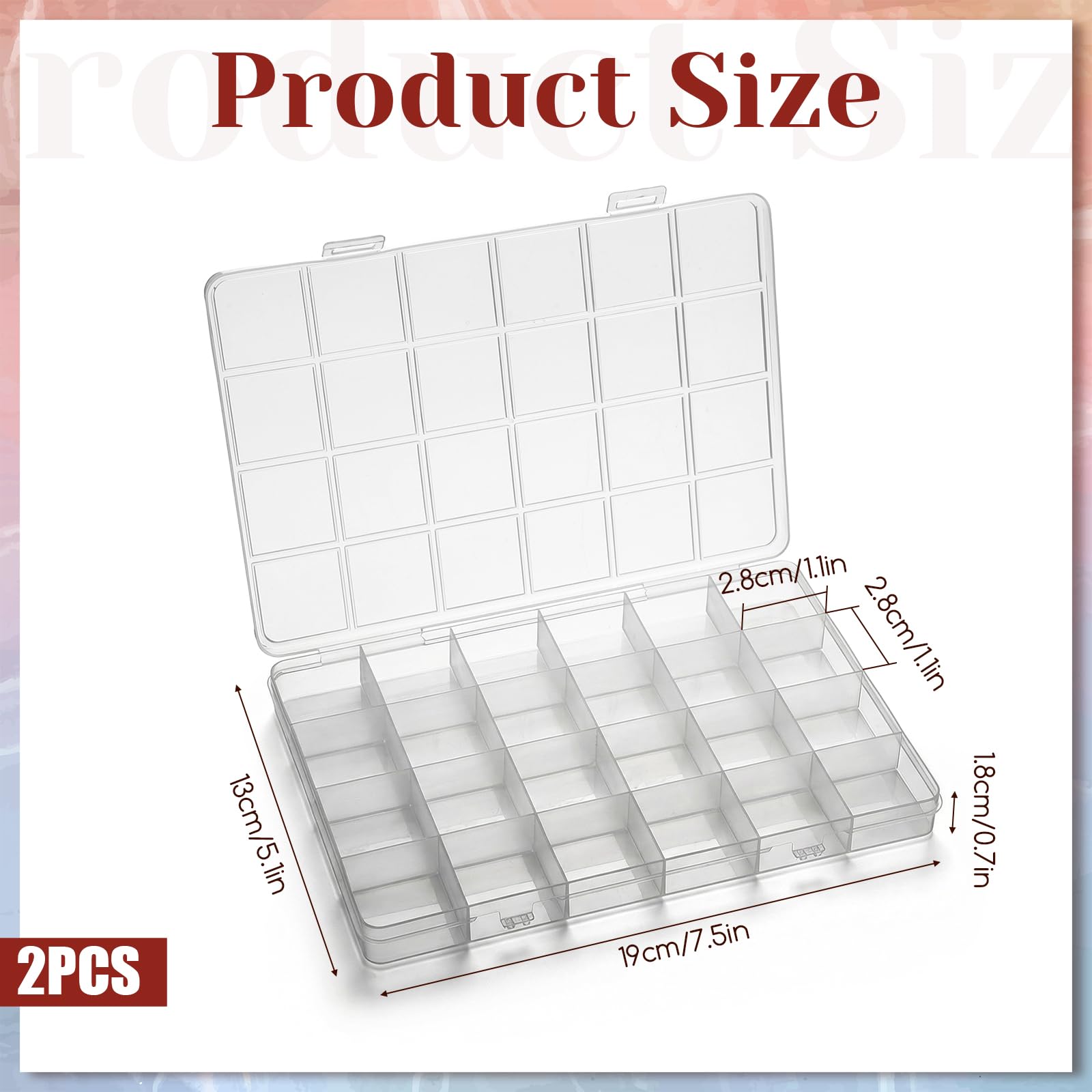 24-Grid Plastic Organizer Box  - Washi Tape Set recension och pris