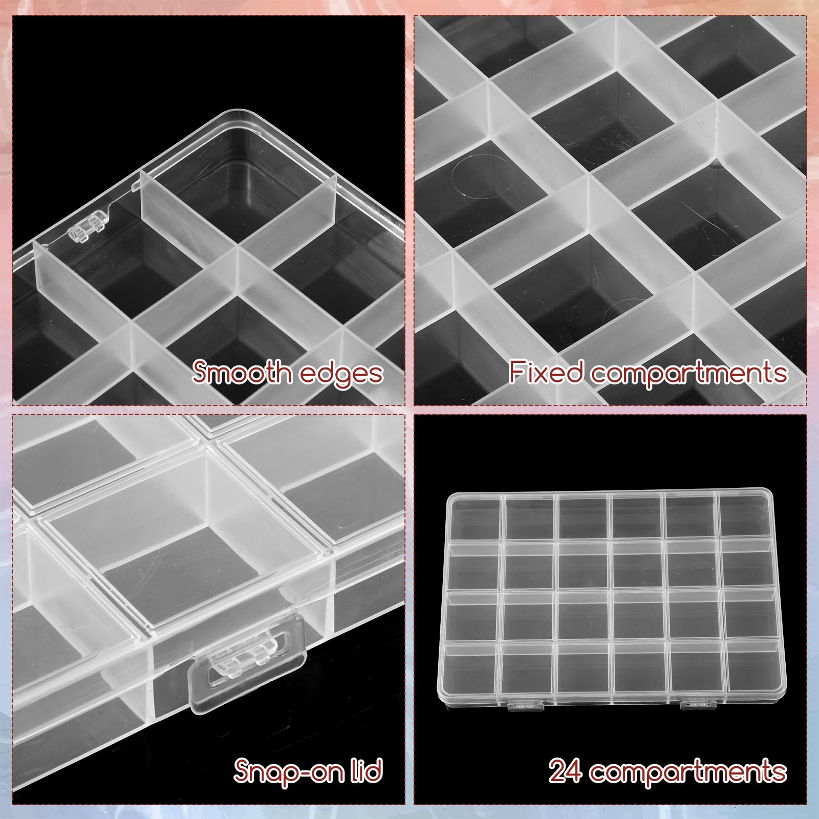 24-Grid Plastic Organizer Box  - Washi Tape Set recension och pris