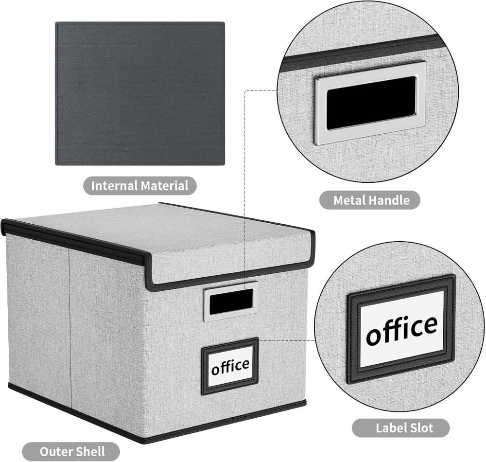Collapsible File Organizer Box - File Folder Hanging recension och pris