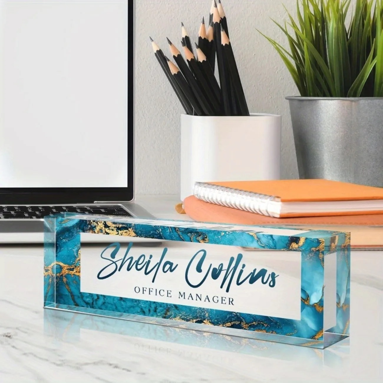 [2D Flat] Funny Custom Acrylic - Desk Name Plate recension och pris
