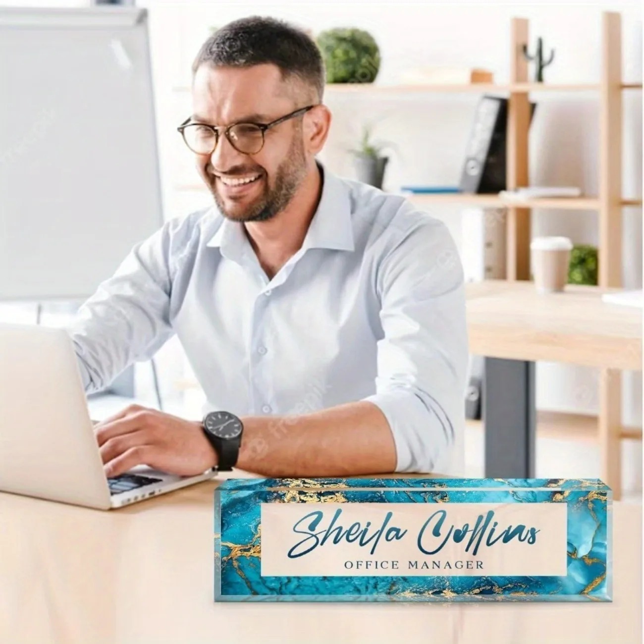 [2D Flat] Funny Custom Acrylic - Desk Name Plate recension och pris