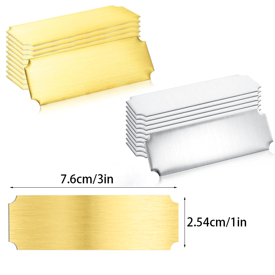  20pcs Engravable Stainless S - Desk Name Plate recension och pris