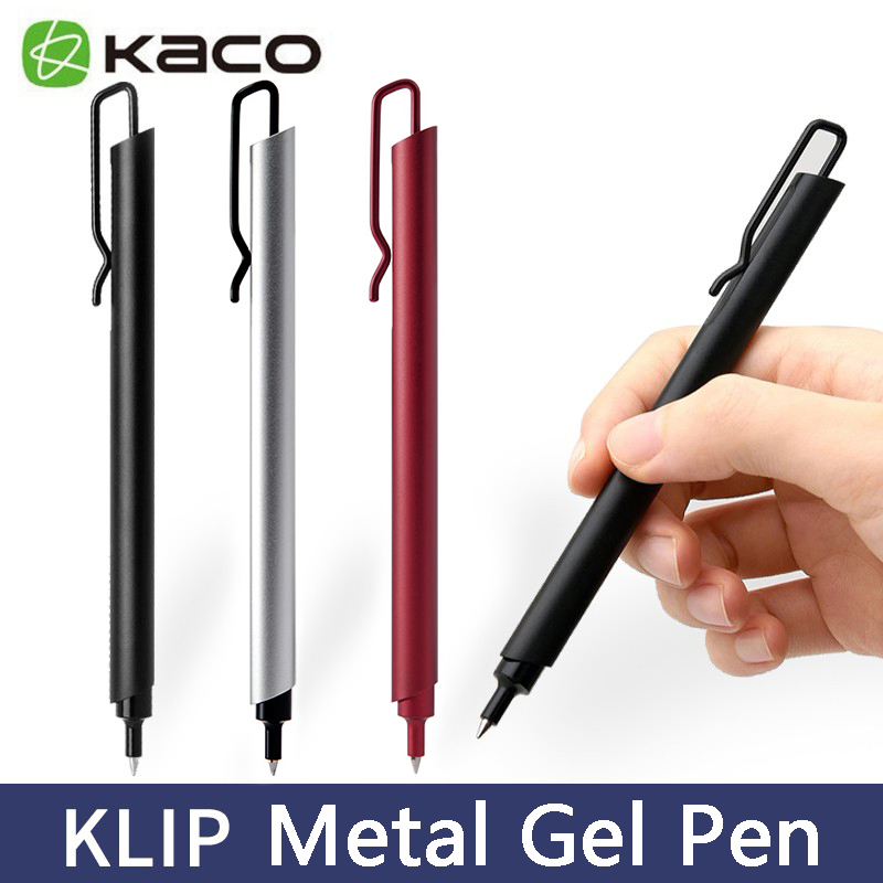 Kaco Metal Gel Pen 0.5MM Black - Stationery Supply Business recension och pris