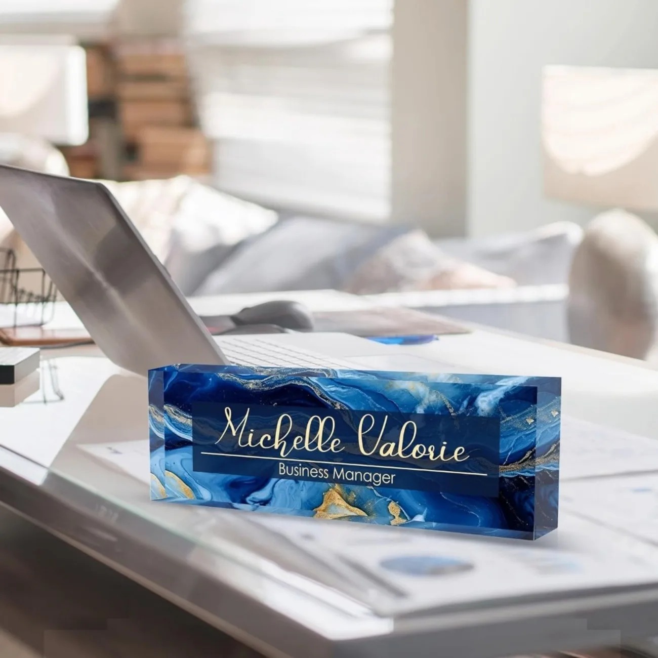 [2D Flat] Customizable Acrylic - Desk Name Plate recension och pris