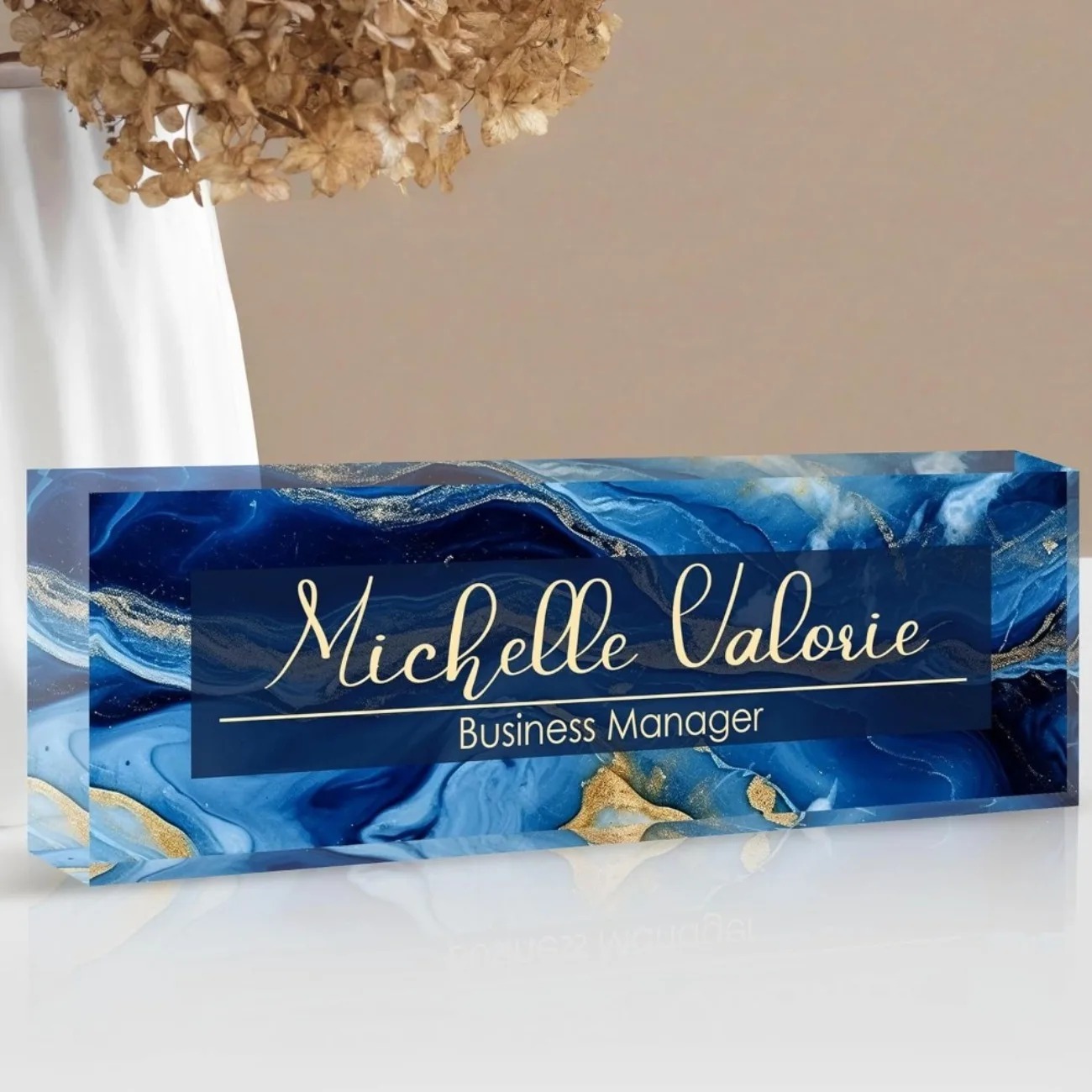 [2D Flat] Customizable Acrylic - Desk Name Plate recension och pris
