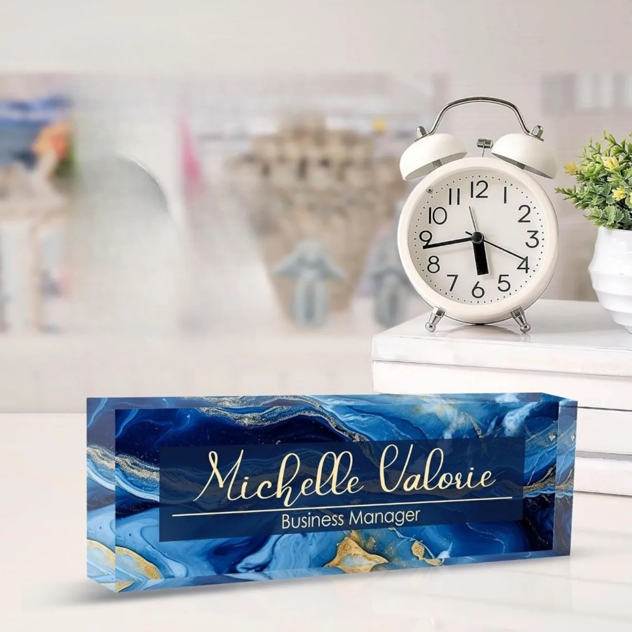 [2D Flat] Customizable Acrylic - Desk Name Plate recension och pris