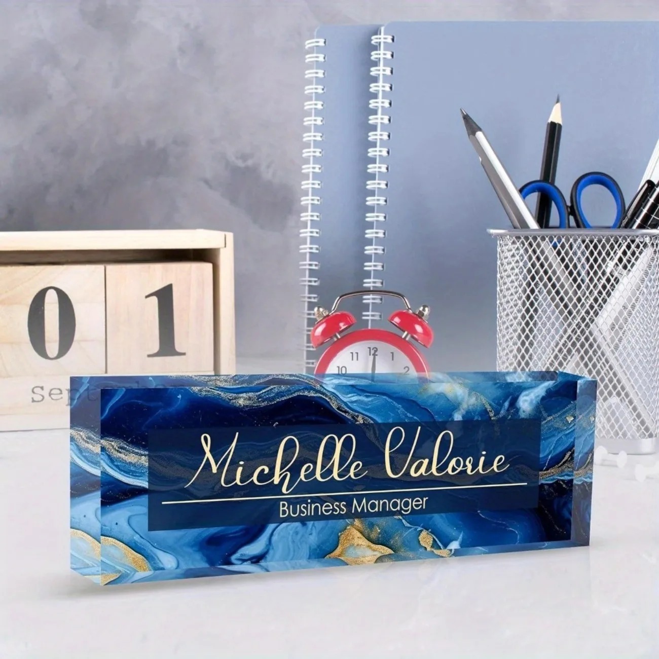 [2D Flat] Customizable Acrylic - Desk Name Plate recension och pris