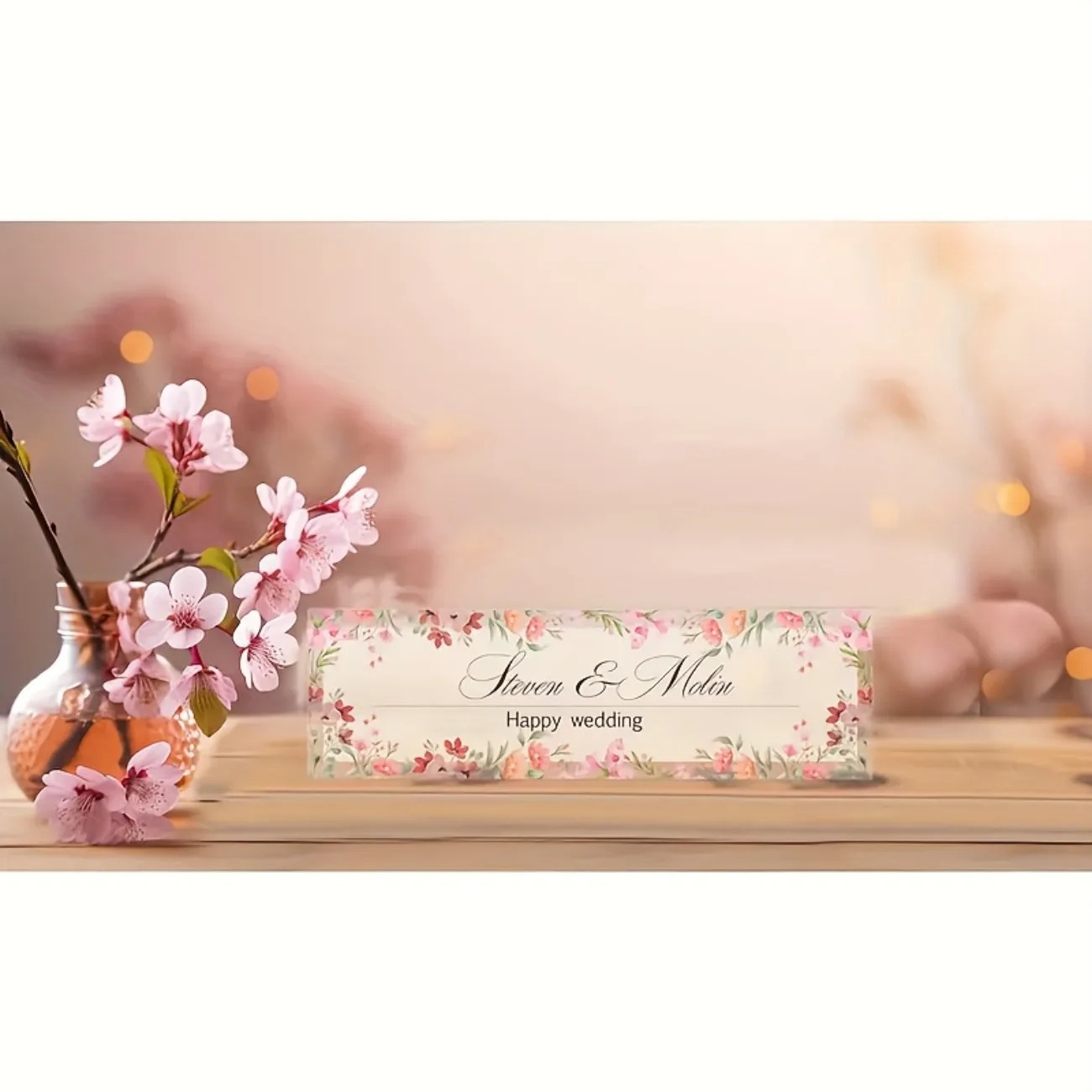 Customizable 2D Acrylic Desk N - Desk Name Plate recension och pris